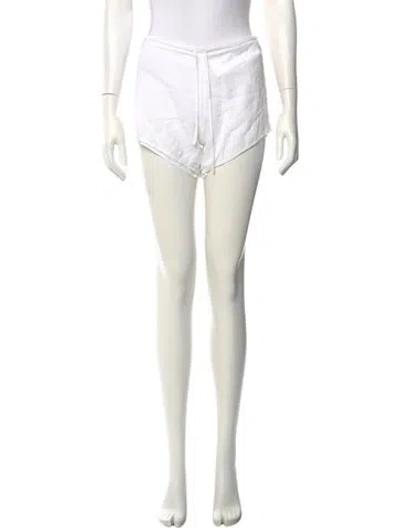 Pre-owned James Perse Mini Shorts In White