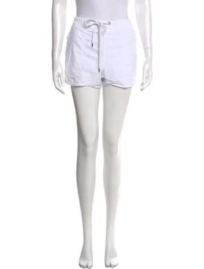 Pre-owned James Perse Mini Shorts In White