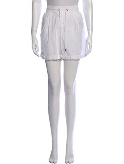Pre-owned James Perse Mini Shorts In White