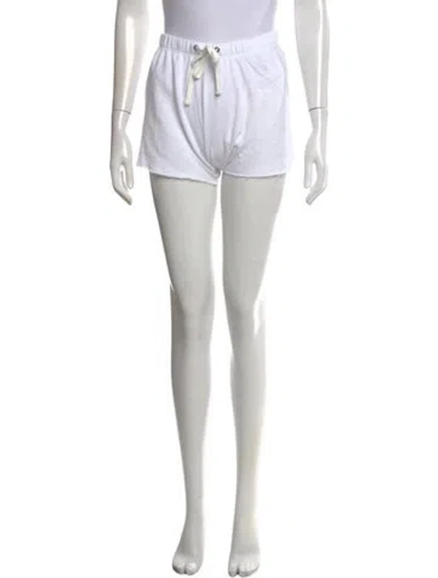 Pre-owned James Perse Mini Shorts In White