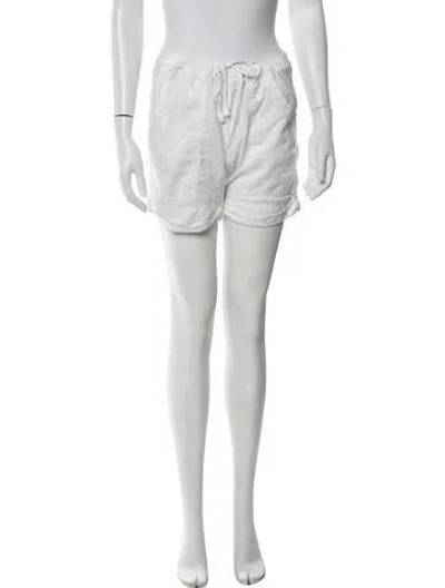Pre-owned James Perse Mini Shorts In White