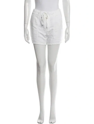 Pre-owned James Perse Mini Shorts In White