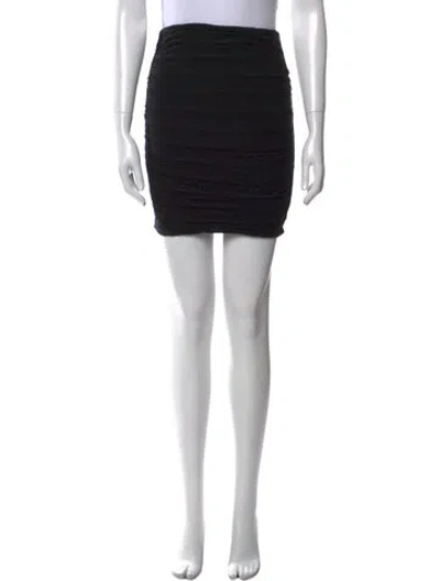 Pre-owned James Perse Mini Skirt In Black
