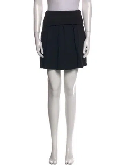 Pre-owned James Perse Mini Skirt In Black