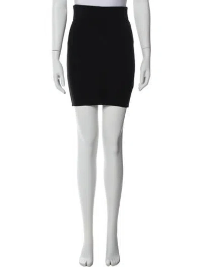 Pre-owned James Perse Mini Skirt In Black