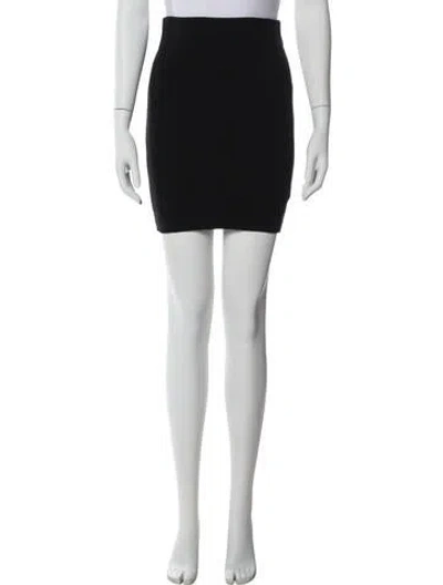 Pre-owned James Perse Mini Skirt In Black