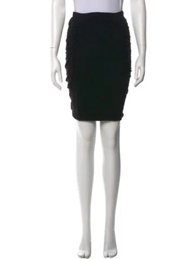 Pre-owned James Perse Mini Skirt In Black