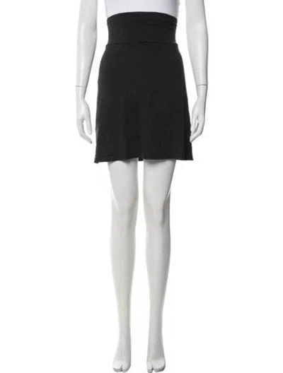 Pre-owned James Perse Mini Skirt In Black