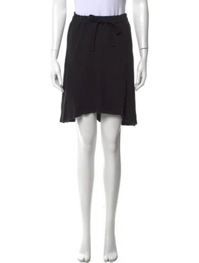Pre-owned James Perse Mini Skirt In Black