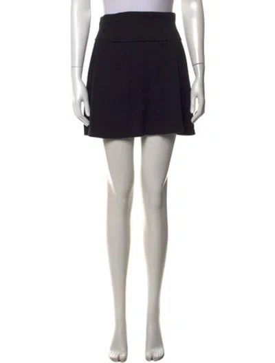 Pre-owned James Perse Mini Skirt In Black