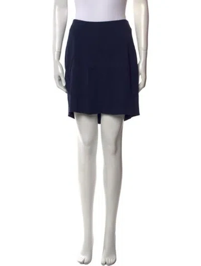 Pre-owned James Perse Mini Skirt In Blue