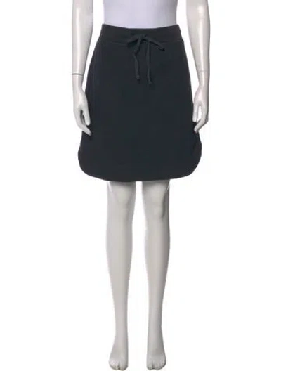 Pre-owned James Perse Mini Skirt In Gray