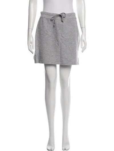 Pre-owned James Perse Mini Skirt In Gray