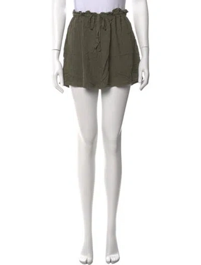 Pre-owned James Perse Mini Skirt In Green