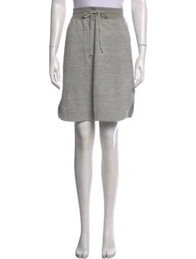 Pre-owned James Perse Mini Skirt In Grey