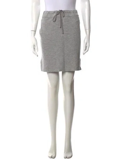 Pre-owned James Perse Mini Skirt In Grey