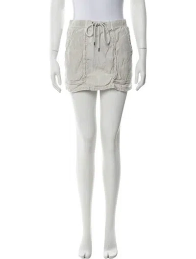 Pre-owned James Perse Mini Skirt In Grey