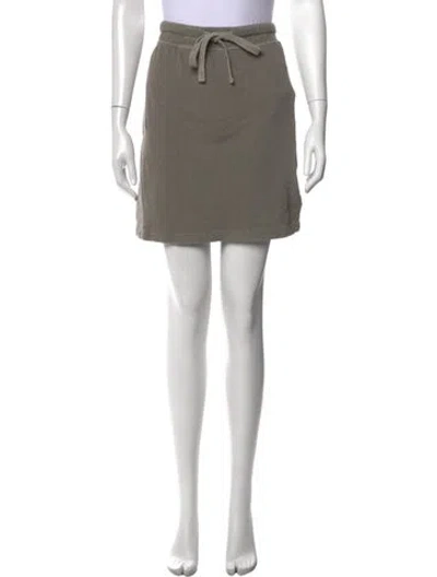 Pre-owned James Perse Mini Skirt In Grey