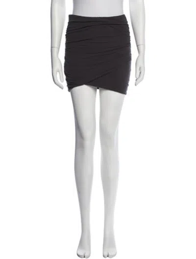 Pre-owned James Perse Mini Skirt In Grey