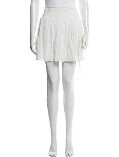 Pre-owned James Perse Mini Skirt In White