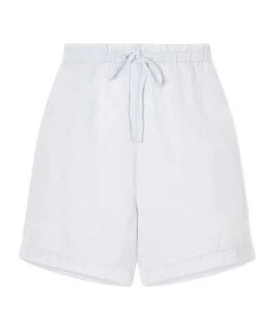James Perse Minimal Elasticwaist Shorts In White