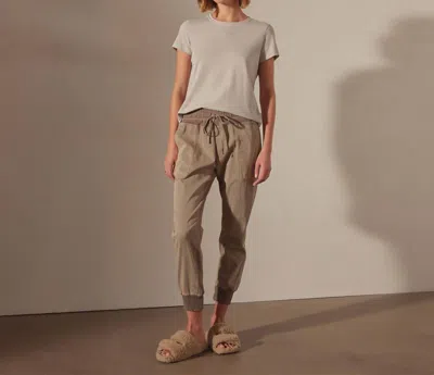 James Perse Mixed Media Pant In Coyote