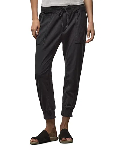 James Perse Mixed Media Pants In Black