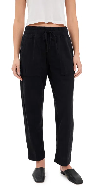 James Perse Mixed Media Pants Black