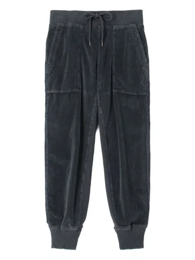 James Perse Mixed Media Track Pants In Black