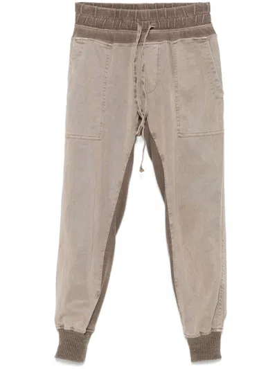 James Perse Mixed Media Trousers In Grey