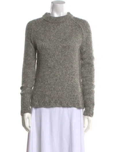 Pre-owned James Perse Mock Neck Sweater In Gray