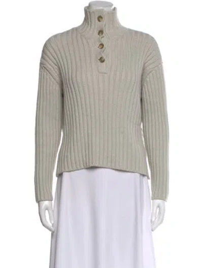 Pre-owned James Perse Mock Neck Sweater In Gray