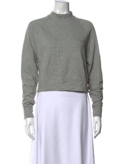 Pre-owned James Perse Mock Neck Sweater In Gray