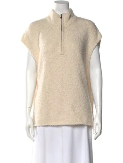 Pre-owned James Perse Mock Neck Sweater In Neutral