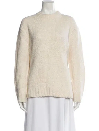 Pre-owned James Perse Mock Neck Sweater In Neutral
