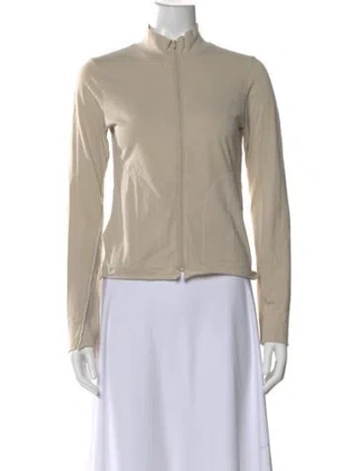 Pre-owned James Perse Mock Neck Sweater In Neutral