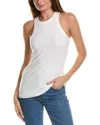 James Perse Cutaway Rib Tank In White