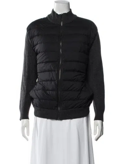Pre-owned James Perse Nylon Down Jacket In Black