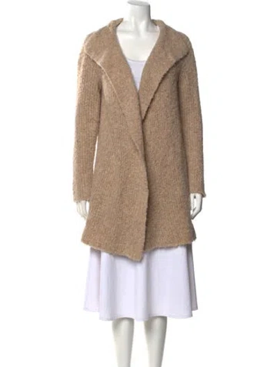 Pre-owned James Perse Open Front Sweater In Neutral