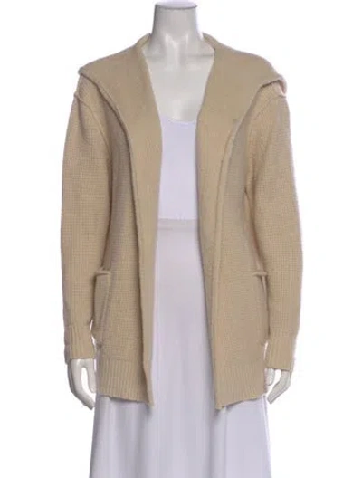 Pre-owned James Perse Open Front Sweater In Neutral