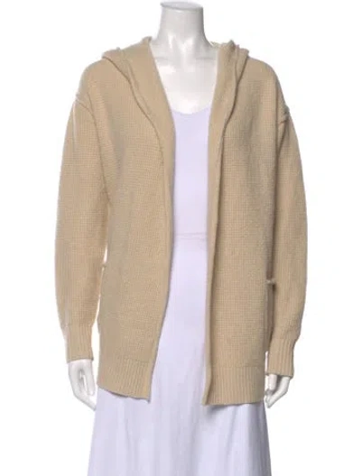 Pre-owned James Perse Open Front Sweater In Neutral