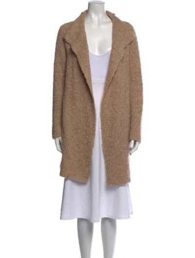 Pre-owned James Perse Open Front Sweater In Neutrals