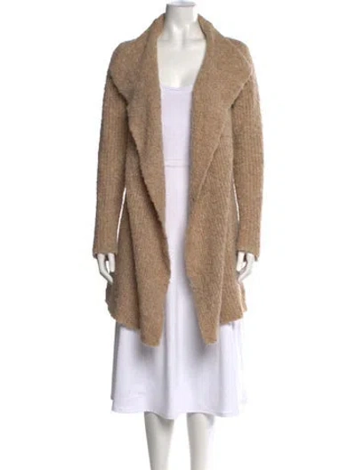 Pre-owned James Perse Open Front Sweater In Neutrals