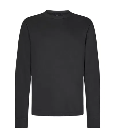 James Perse Open-necked Black Shirt