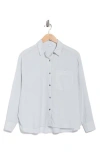 James Perse Oversize Long Sleeve Button-up Shirt In Gray