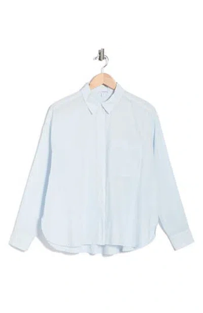 James Perse Oversize Long Sleeve Button-up Shirt In Brown