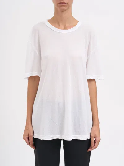 James Perse Oversized Crew Neck T-shirt In White