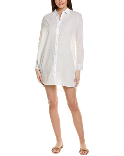James Perse Oversized Shirtdress In White