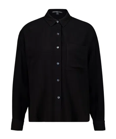 James Perse Oversized-fit Shirt In Black