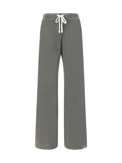 James Perse Terry Drawstring Trousers In Gray